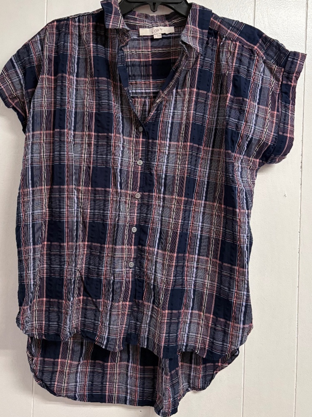 LOFT Multicolor Button Up Blouse